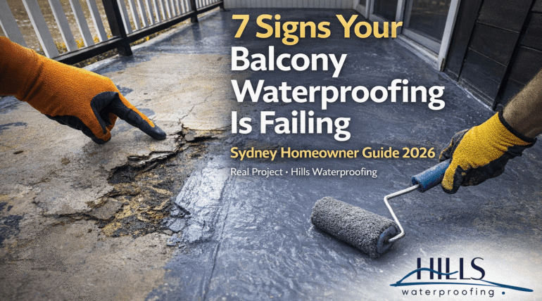 7 Signs Your Balcony Waterproofing Is Failing (Sydney Homeowner Guide 2026)