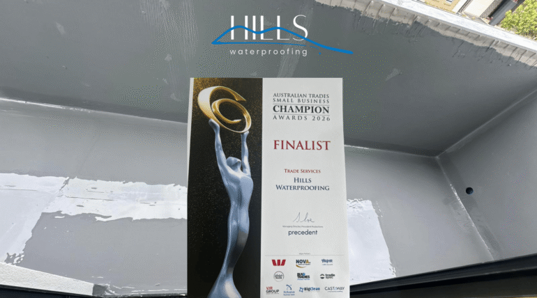 Hills Waterproofing Recognised at the Australian Trades Small Business Champion Awards 2026
