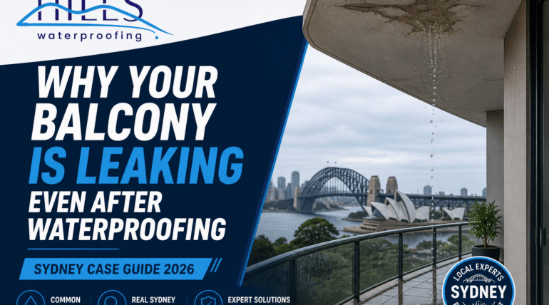 Why Your Balcony Is Leaking Even After Waterproofing (Sydney Case Guide 2026)