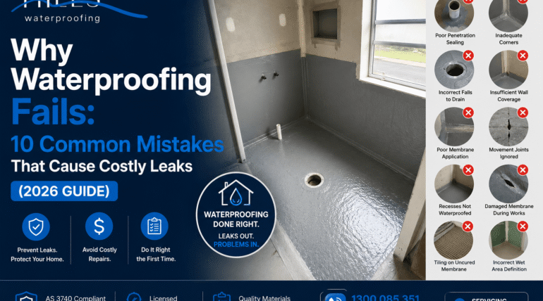 Why Waterproofing Fails: 10 Common Mistakes That Cause Costly Leaks (2026 Guide)